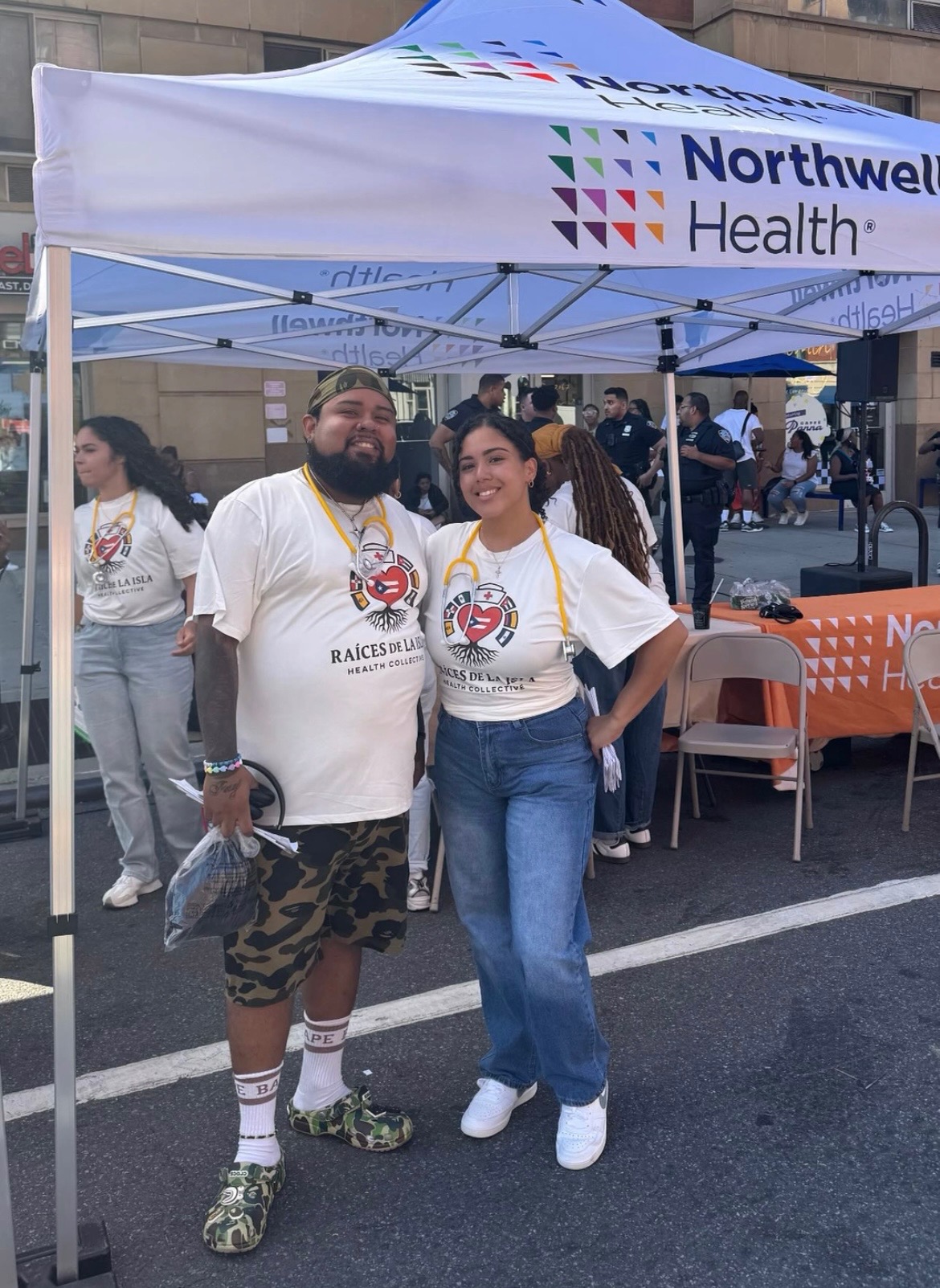 Raíces team at Northwell Health community event